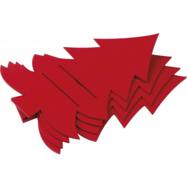 Logo trade business gifts image of: Cutlery pad in Christmas tree shape DUFFEL